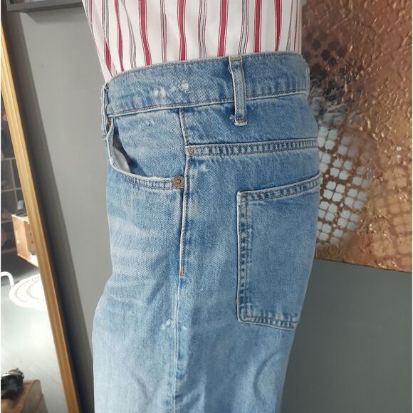 Zara Distressed Classic Blue Women's Jeans - Picture 7 of 16